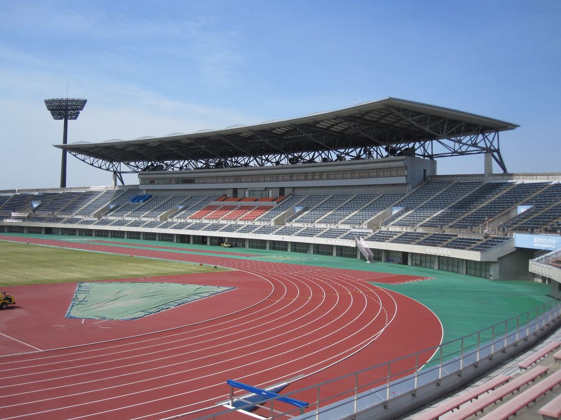 熊谷陸上競技場の全景